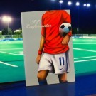 Konfirmasjonskort med konvolutt Fotballgutt thumbnail