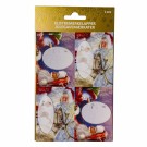 Julemerkelapper selvklebende 8 pk Nisse/snømann/Reinsdyr thumbnail