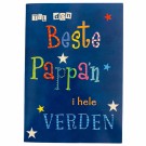 Farsdagskort dobbelt med konvolutt - beste pappa'n i verden  thumbnail