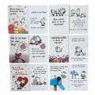 Humorkort doble med konvolutt 12 pk. Beste pris kr. 36,- v/96 stk thumbnail