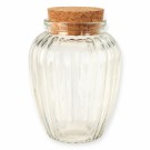Glasskrukke med lokk av kork 280 ml. thumbnail