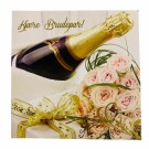 Bryllupskort dobbelt med konvolutt Champagne thumbnail
