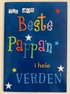 Farsdagskort dobbelt med konvolutt - beste pappa'n i verden  thumbnail