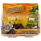 Gråtass gårdsdyr 4 stk Ku og gjeit thumbnail