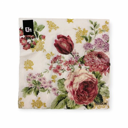 Servietter 16 pk. Blomster