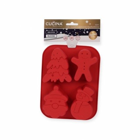 Muffinsform Silikon Julefigurer