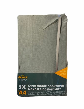Bokbind elastisk 3pk - grå