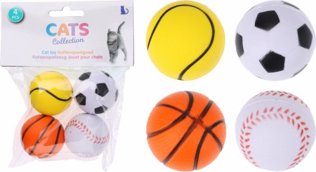Sprettballer 4 stk 4 cm