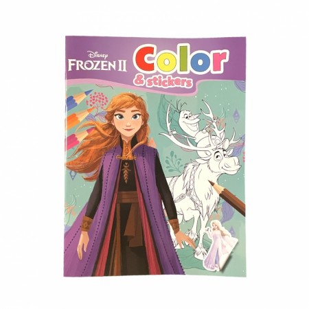 Fargeleggingsbok med stickers - Frozen 2