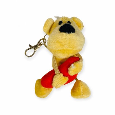 Bamse med hjerte 12 cm med oppheng