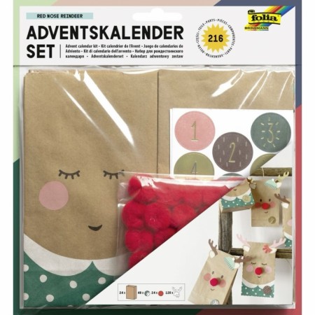 Adventskalender sett 216 deler Folia