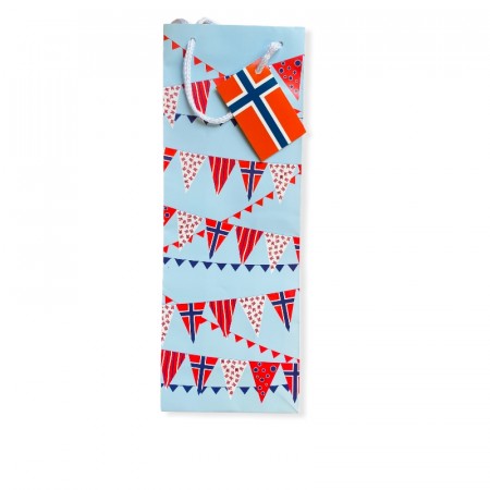 Vinpose norske flagg