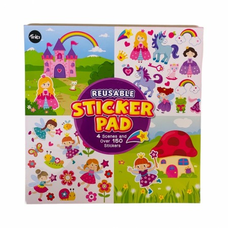 Stickers 150 stk og 4 ark med motiv til å klistre på