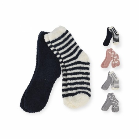 Kosesokker fluffy 2 pk. Ca. str.35-39