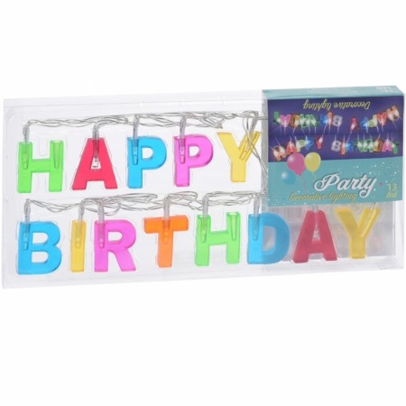 Bursdags-girlander Happy Birthday LED