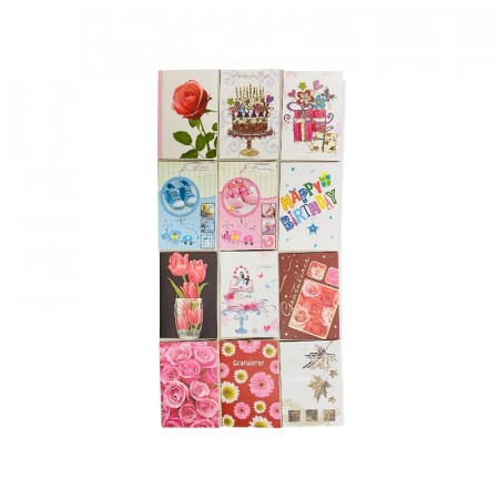 Gratulasjonskort dobble med konvolutt 24 stk. Beste pris kr. 40,- v/100 stk