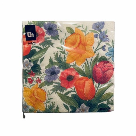 Servietter 16 pk. Blomster